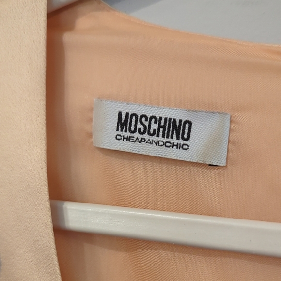 Moschino Mini Dress Cream Rhinestones size 6 - Picture 3 of 16
